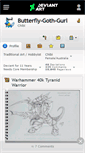 Mobile Screenshot of butterfly-goth-gurl.deviantart.com