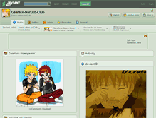 Tablet Screenshot of gaara-x-naruto-club.deviantart.com