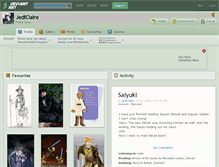 Tablet Screenshot of jediclaire.deviantart.com