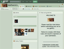 Tablet Screenshot of maleposerart.deviantart.com