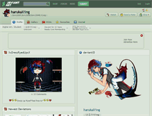 Tablet Screenshot of harukax1ng.deviantart.com