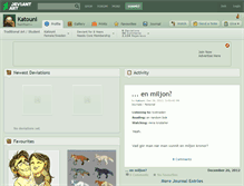 Tablet Screenshot of katouni.deviantart.com