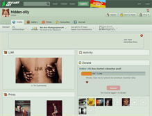 Tablet Screenshot of hidden-silly.deviantart.com