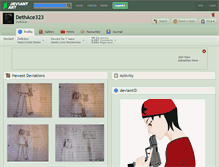 Tablet Screenshot of dethace323.deviantart.com