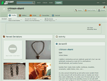 Tablet Screenshot of crimson-okami.deviantart.com