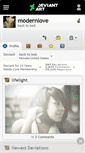 Mobile Screenshot of modernlove.deviantart.com