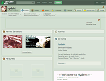 Tablet Screenshot of hydeist.deviantart.com