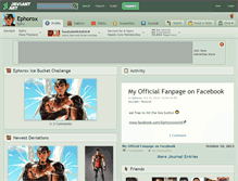 Tablet Screenshot of ephorox.deviantart.com