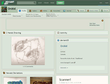 Tablet Screenshot of orckid.deviantart.com