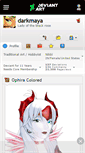 Mobile Screenshot of darkmaya.deviantart.com