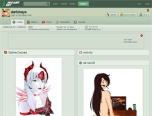 Tablet Screenshot of darkmaya.deviantart.com