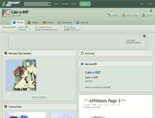 Tablet Screenshot of cain-x-riff.deviantart.com
