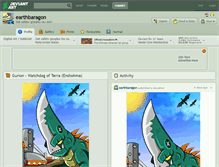 Tablet Screenshot of earthbaragon.deviantart.com