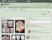 Tablet Screenshot of kizziesama.deviantart.com