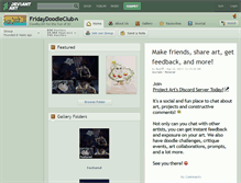 Tablet Screenshot of fridaydoodleclub.deviantart.com