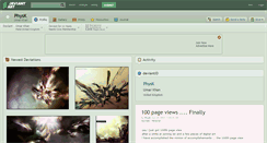 Desktop Screenshot of physk.deviantart.com