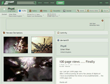 Tablet Screenshot of physk.deviantart.com