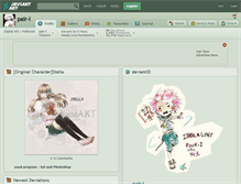 Tablet Screenshot of pair-i.deviantart.com
