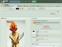 Tablet Screenshot of craluk.deviantart.com