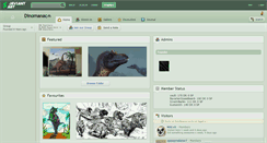 Desktop Screenshot of dinomanac.deviantart.com