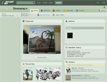Tablet Screenshot of dinomanac.deviantart.com