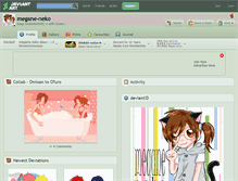 Tablet Screenshot of megane-neko.deviantart.com