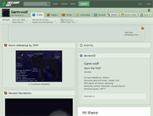Tablet Screenshot of garm-wolf.deviantart.com