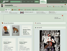 Tablet Screenshot of moonpiefsn.deviantart.com