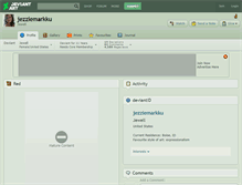 Tablet Screenshot of jezziemarkku.deviantart.com