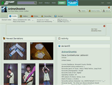 Tablet Screenshot of animeghost66.deviantart.com