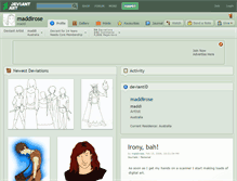 Tablet Screenshot of maddirose.deviantart.com