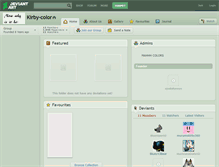 Tablet Screenshot of kirby-color.deviantart.com