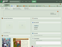 Tablet Screenshot of malkavi.deviantart.com