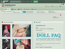 Tablet Screenshot of geekisthecolour.deviantart.com