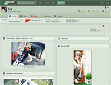 Tablet Screenshot of cvy.deviantart.com