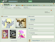Tablet Screenshot of derpy-plz.deviantart.com