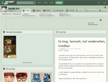 Tablet Screenshot of jaydelinn.deviantart.com