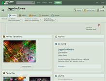 Tablet Screenshot of jagged-software.deviantart.com