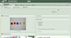 Desktop Screenshot of horse333.deviantart.com