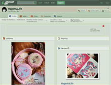 Tablet Screenshot of magentalife.deviantart.com