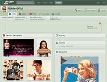 Tablet Screenshot of littlelambfitzt.deviantart.com