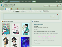 Tablet Screenshot of mitsunemarufuji.deviantart.com