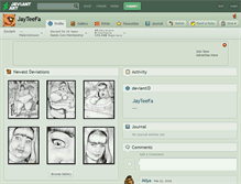 Tablet Screenshot of jayteefa.deviantart.com