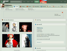 Tablet Screenshot of hidetomo.deviantart.com