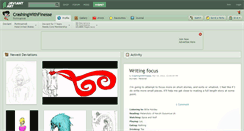 Desktop Screenshot of crashingwithfinesse.deviantart.com
