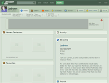 Tablet Screenshot of ladronn.deviantart.com