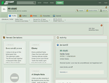 Tablet Screenshot of mi-aioki.deviantart.com