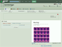 Tablet Screenshot of darklitedragon.deviantart.com