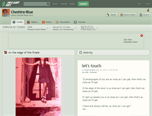 Tablet Screenshot of cheshire-blue.deviantart.com