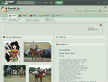 Tablet Screenshot of frenchlily.deviantart.com